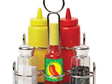 MELISSA & DOUG Condiments Set: Promotes pretend play, fine motor skills, and imaginative thinking - M&D-9358 For Sale