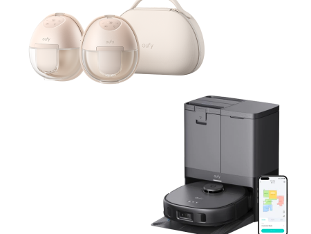 eufy X10 Pro Omni + Wearable Breast Pump S1 Pro Hot on Sale