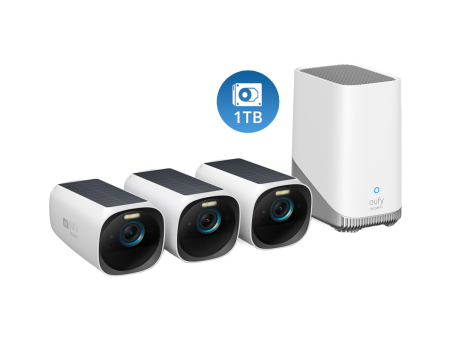 eufyCam S330 (eufyCam 3) 3-Cam Kit + 1 TB Hard Drive Online now