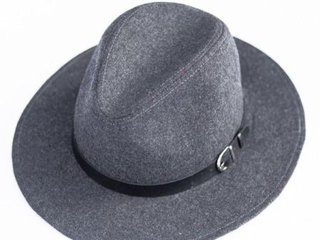 Wide Brim Buckle Hat Fashion