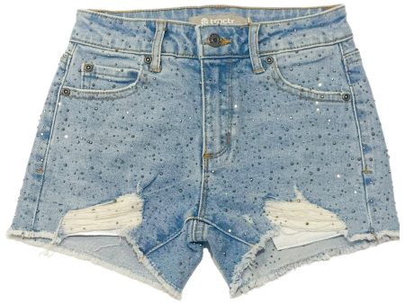 Girls Studded Distressed Shorts Sale