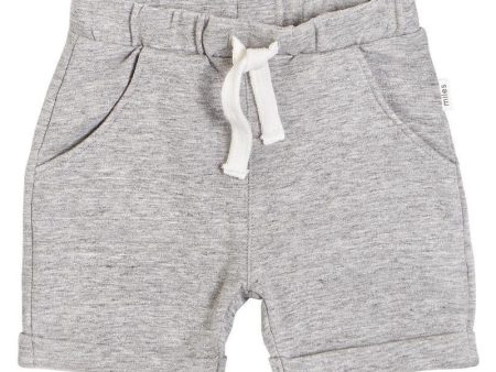 Basic Heather Grey Short For Cheap