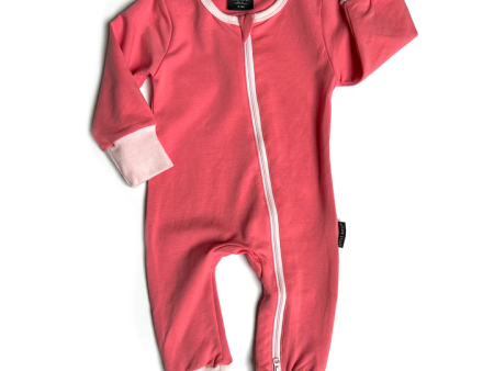 2-Way Zip Romper - Strawberry Discount