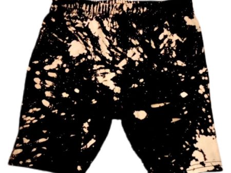 Distressed Bleached Biker Short Sale