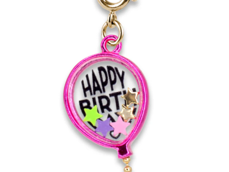 Gold Birthday Balloon Shaker Charm For Discount