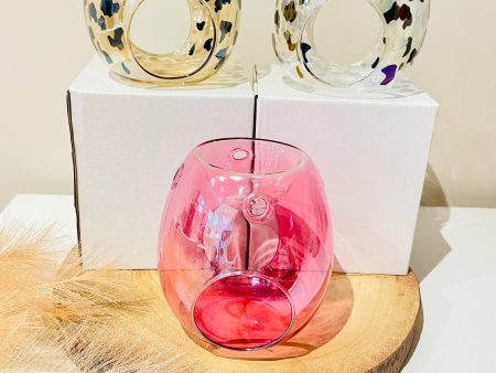 Pink Glass Burner Fashion