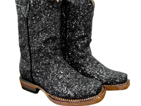 Tanner Mark Black Sparkle Boots on Sale