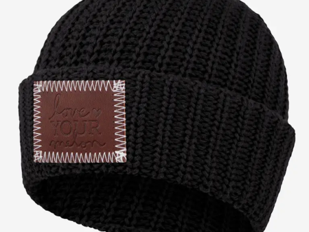 Black Cuffed Beanie on Sale