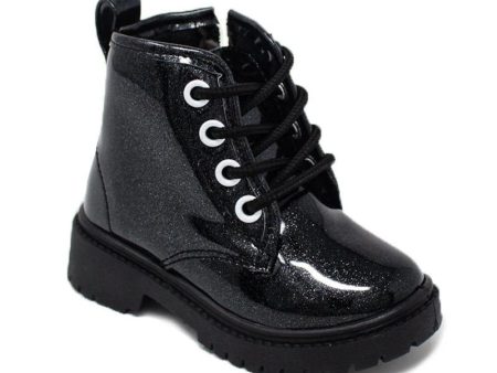 Lace Up Sparkle Bomber Boot For Discount