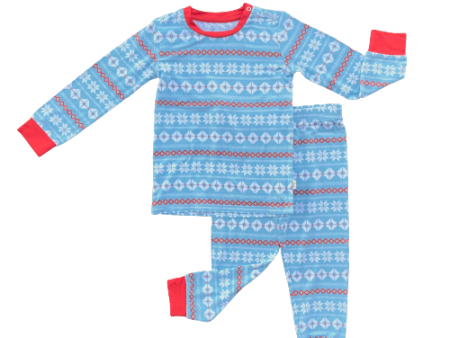 Nordic Blue Long Sleeve Set Discount