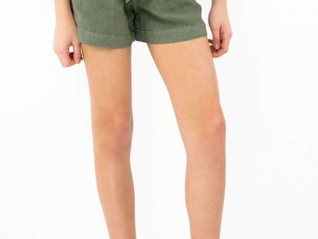 Paper Bag Linen Shorts Cheap