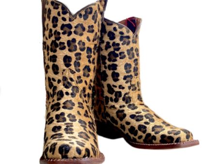 Tanner Mark Leopard Boots on Sale