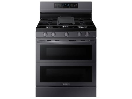 6.0 cu. ft. Smart Freestanding Gas Range with Flex Duo™ & Air Fry in Black Stainless Steel Hot on Sale